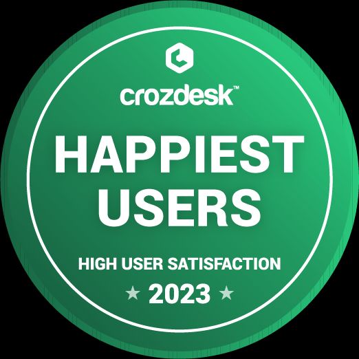 crozdesk happiest users 2023 award