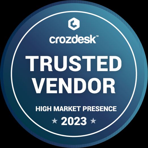 crozdesk trusted vendor 2023 award
