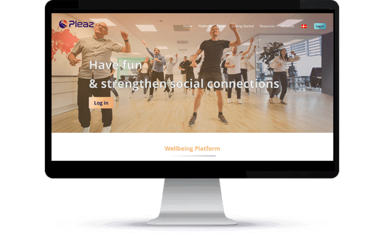 computer screen displaying Pleaz website